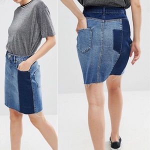 - ASOS Deconstructed Denim Skirt SZ 4! EUC!